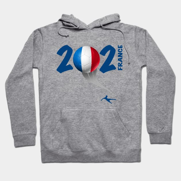 France Euro Soccer 2021 Hoodie by DesignOfNations